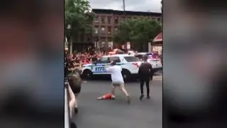 NYPD vehicle drives into group of Brooklyn protesters