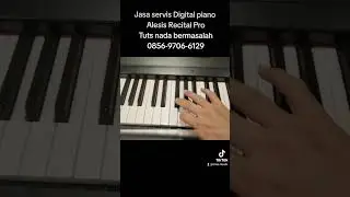 jasa servis perbaikan tuts nada bermasalah bunyi nya digital piano alesis recital pro tuts melenting