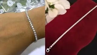 American Diamond Bracelet in Silver Online Jewelry Store