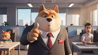 When Your Boss Is A Shiba Inu: Strict Rules vs. Teamwork! #TheCEODog #3DAnimation #FunnyCartoon