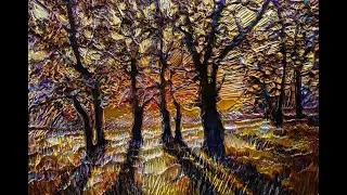 woodland sunrise by Anna McDermott Fine Metal Artist