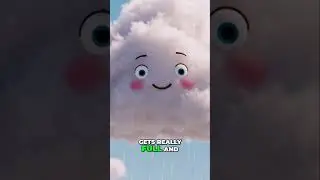 Clouds: What They're Made Of and Why They Drop Rain! #shorts