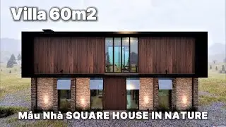 Square House in nature, House Model (Design & Construction)