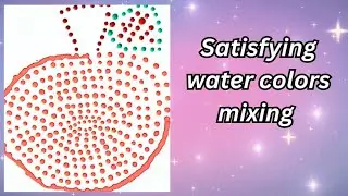 Orange Watercolor Magic | Viral Dot Art Technique