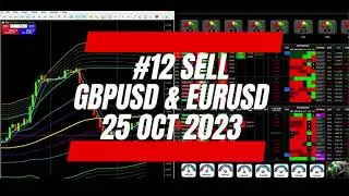 #12 SELL GBPUSD & EURUSD USING HFXDASHBOARD VERSION 4.6 OCT, 25 2023
