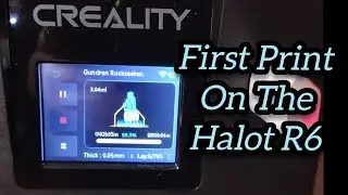 First Print On My New Creality Halot R6