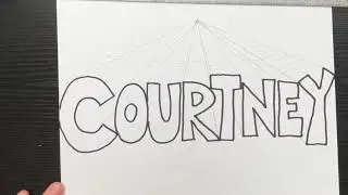 One Point Perspective Name Art Lesson