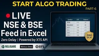 Free NSE BSE MCX Live Data in Excel | XTS API Setup | Algo Trading Through Excel
