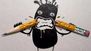 DRAWING THE CARTOON BRITISHMANN l Being Creative  l 200 Subscriber Push