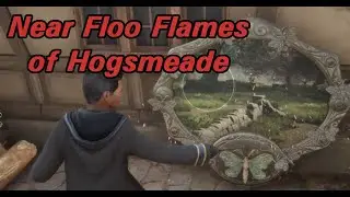 Light Moth Frame Puzzle Solution Near Floo Flames Waypoint of Hogsmeade | Hogwarts Legacy