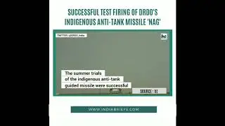 Watch: Successful test firing of DRDO&rsquo;s indigenous anti-tank missile &lsquo;NAG&rsquo;