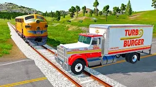 Cars vs Rails | BeamNG Drive Live Stream #22 ||