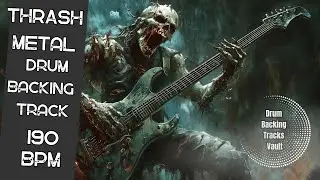 Thrash Metal Drum Track - 190 BPM | Classic Speed & Riff-Ready Groove