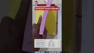 Fee Receipt Books Printing | Custom Receipt Book Printing Services | RaiseCraft