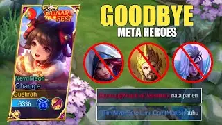 GOODBYE META HEROES! CHANG'E NEW META BRUTAL DAMAGE🔥 INSANT DELETE | BEST BUILD CHANG'E 2023 - MLBB