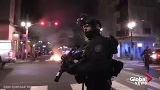 Portland Protests: Night of Monday August 31st, 2020, raw footage