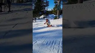 Wait for it&hellip;perfect landing by Telejohn with the telemark! #shorts #freestyle