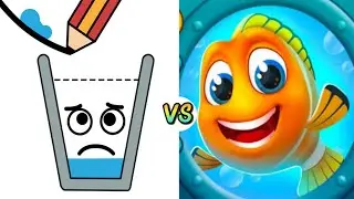 Happy Glass Puzzle VS Save The Fish Teaser Logic Puzzle Merge Double Spacial Most! 