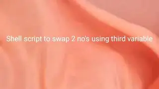 Shell script to swap 2 no's using temporary/third variable.#shellscript @programmingwithshivi925