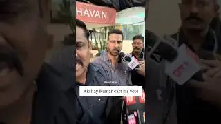 #AkshayKumar cast his vote in Mumbai #BMCElection2026 #MovieTalkies