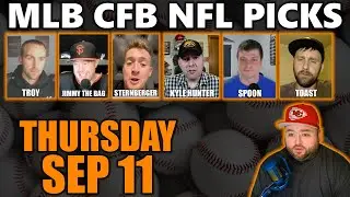 College Football, NFL & MLB Picks with Kyle Kirms | Thursday September 11th