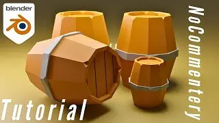 Low Poly Barrel Modeling in Blender | Game Asset #lowpoly