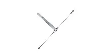 Trans Atlantic Fire Rated Xl Panic Exit Device with A Vertical Surface Rod, Aluminum