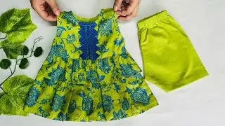 Latest Double Layer Baby frock Cutting and Stitching || Baby Frock Design
