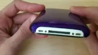 PURPLE Apple iPhone 3G 3GS Plastic Ultra Slim Snap On Case on White iPhone