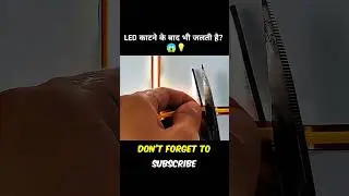 LED Still Works After Cutting? 😱💡 | Shocking Hack #shorts