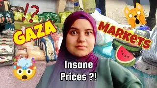 A tour into Gaza markets after 1/2 a YEAR OF BLOCKADE 🤯⁉️🍉😱You won't believe the Prices 💸🔥😲Randa inG