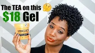 GOLD Eco Styler gel review/demo Wash & Go plus GIVEAWAY | MissKenK