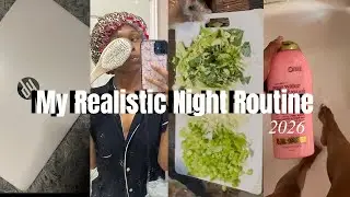 MY REALISTIC NIGHT ROUTINE | cooking, my *everything* shower routine, haul, valentines treat💌!