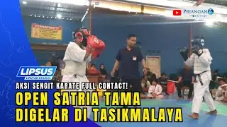 Aksi Sengit Karate Full Contact! Open Satria Tama Digelar di Tasikmalaya