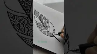 Leaf Manda 🍃🌿🌱#shorts #leaf #mandala #art #intheart