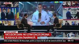 Nicuşor Dan: Nu ştim dacă drona rusească era &icirc;narmată