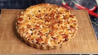 🌸 Яблочный пирог в цветах! Нежный и необычный десерт.