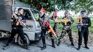 Фильмы LTT: Silver Flash Nerf Guns Fight Crime Group Tiger Mask &mdash; самая напряжённая игра Nerf на ...