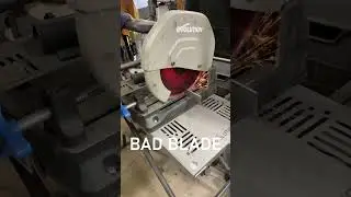Cutting with a Bad Blade vs. a Good Blade #metal #steel #metalwork #metalart #metalcutting #tools