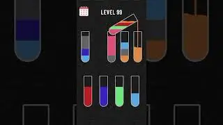 Water colour sort puzzle Level 99 #level99 #watercolorsortgame #watercolorsort #coloursortpuzzel,
