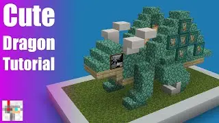 CUTEST MINECRAFT STATUES #18 | Dragon Tutorial
