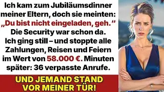 Ich kam zum Jubiläumsdinner meiner Eltern – und hörte nur： „Du bist nicht eingeladen…“