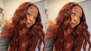 hair vlog: in love with this color | auburn wig install | ft. klaiyi hair