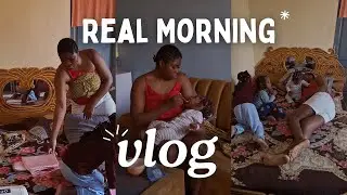 Day in the Life of a Mom of 3 Girls | A Real Unfiltered Sunday Morning🥹 Somto Starr 