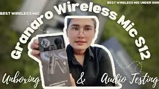 Best Wireless Mic Under 1000 | Granaro Wireless Mic S12 | Unboxing | #celebrity#love#doremon #yt 