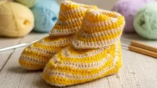 Crochet baby shoes✨