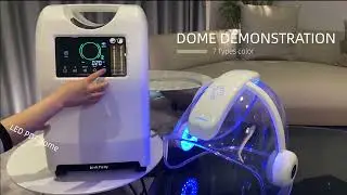 Oxygen Facial Machine with Led dome, oxygen jet and oxygen injection