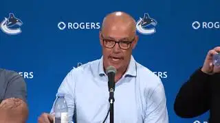 Canucks President of Hockey Operations Jim Rutherford, General Manager Patrik Allvin Rick Tocchet