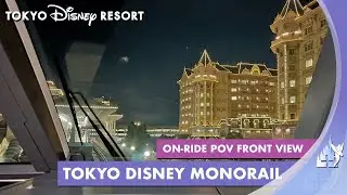 On-Ride Tokyo Disney Monorail from Resort Gateway Station to Bayside Station 2025