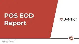 Quantic POS - EOD Report